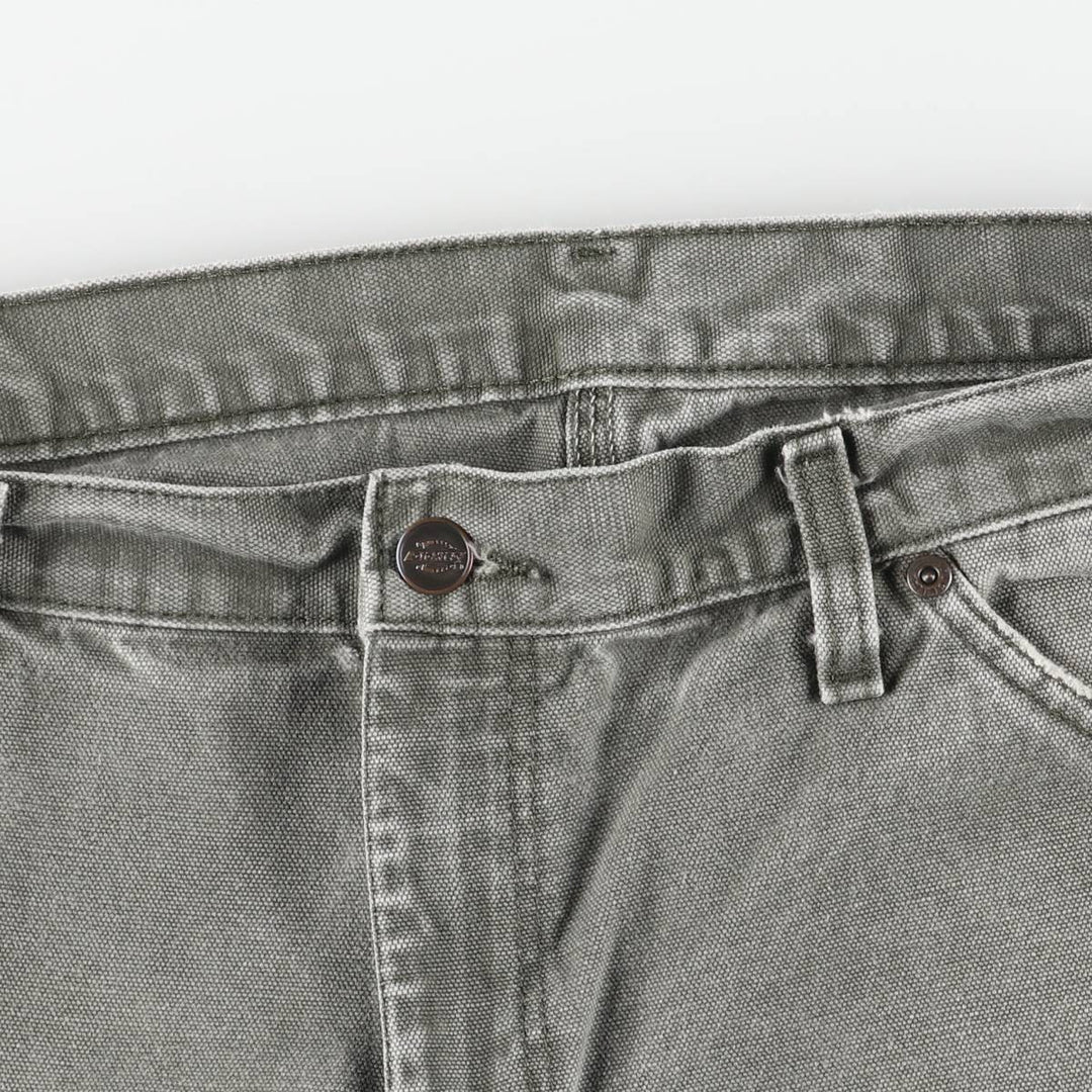 Dickies Relaxed Fit Duck Painter Pants, Men's, W35 equivalent cotton Khaki type sage green Vintage Second Hand