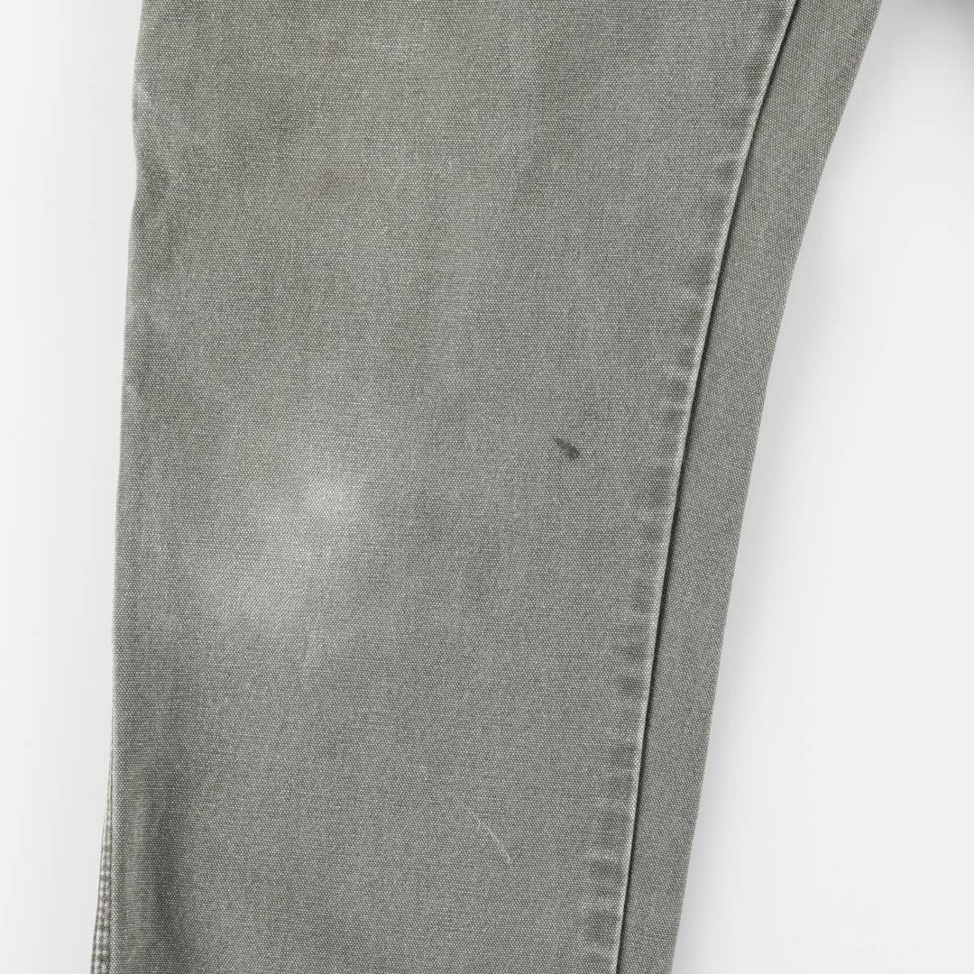 Dickies Relaxed Fit Duck Painter Pants, Men's, W35 equivalent cotton Khaki type sage green Vintage Second Hand