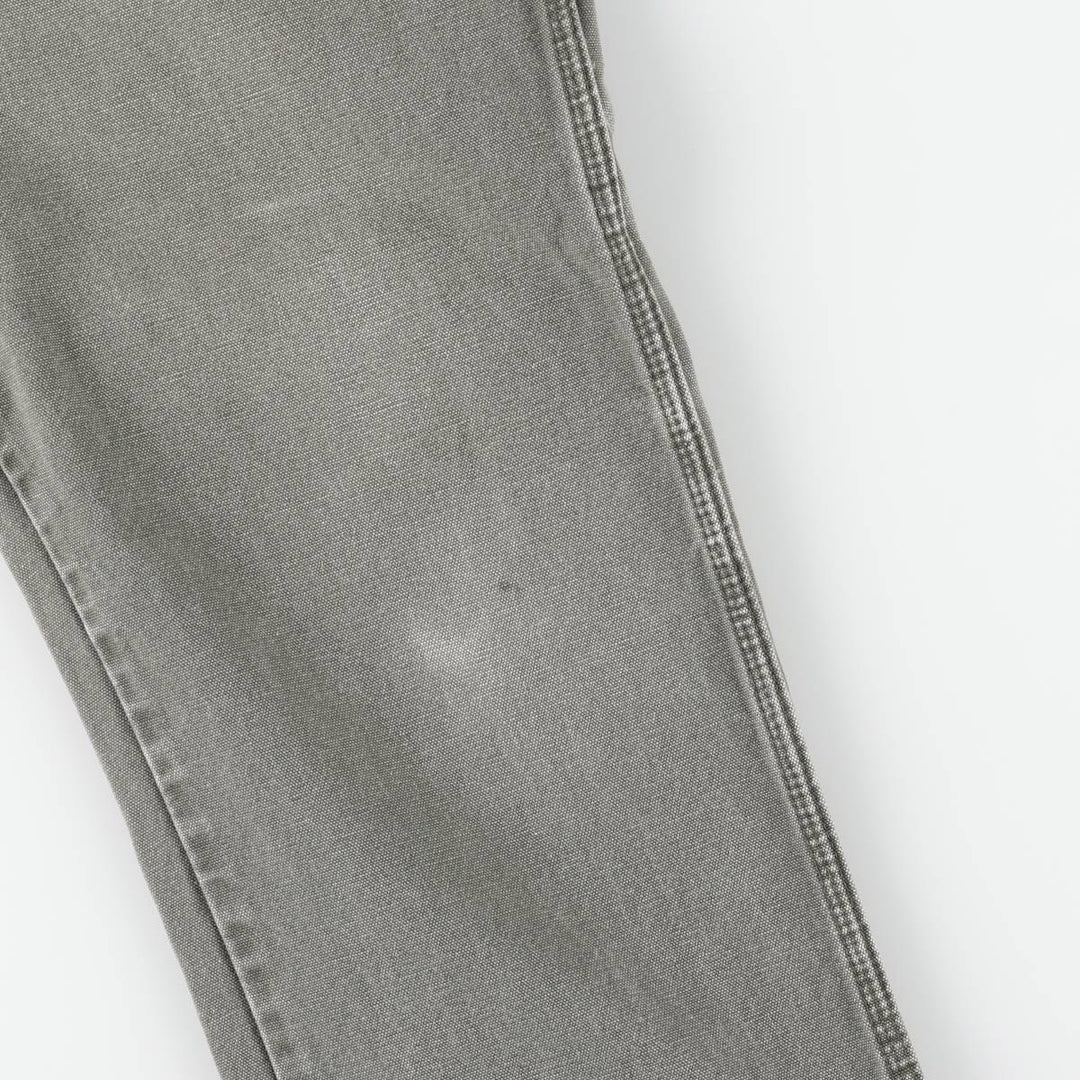 Dickies Relaxed Fit Duck Painter Pants, Men's, W35 equivalent cotton Khaki type sage green Vintage Second Hand