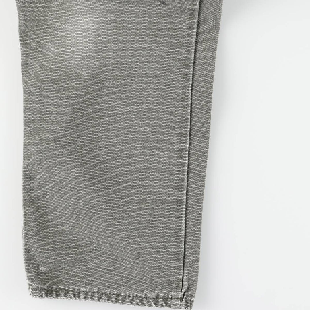 Dickies Relaxed Fit Duck Painter Pants, Men's, W35 equivalent cotton Khaki type sage green Vintage Second Hand