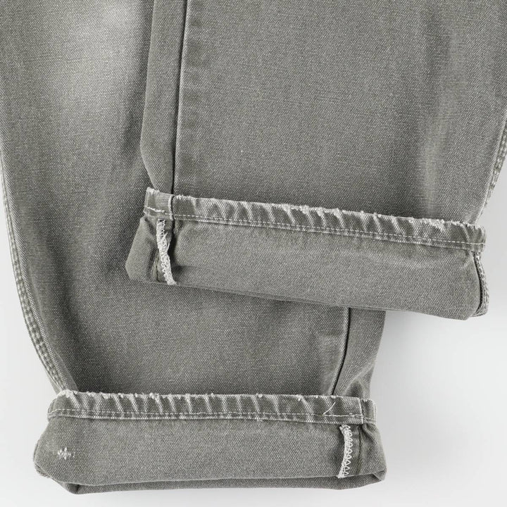 Dickies Relaxed Fit Duck Painter Pants, Men's, W35 equivalent cotton Khaki type sage green Vintage Second Hand