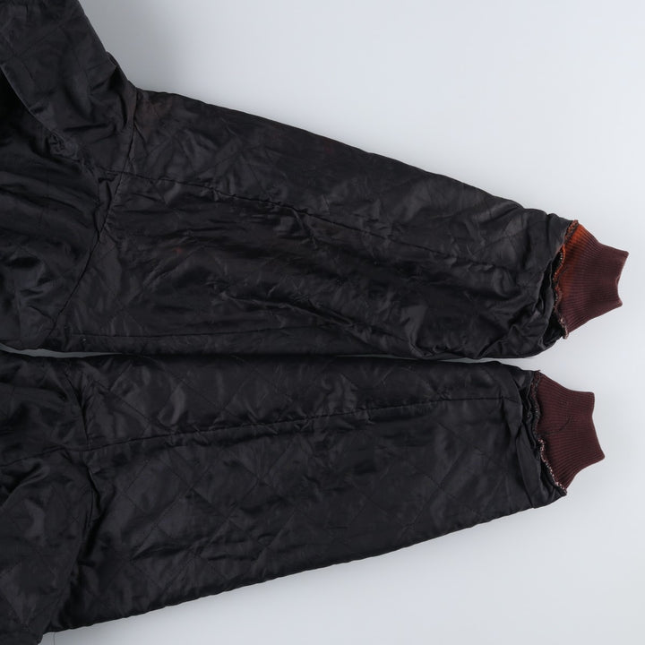 90'S Carhartt Active Jacket, Padded Duck Full-Zip Hoodie, Made in USA, Men's XL, Vintage cotton burgundy type Vintage Second Hand