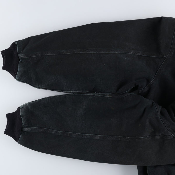 2000'S Carhartt Active Jacket, Padded Duck Full Zip Hoodie, Men's Size XL cotton black type Vintage Second Hand