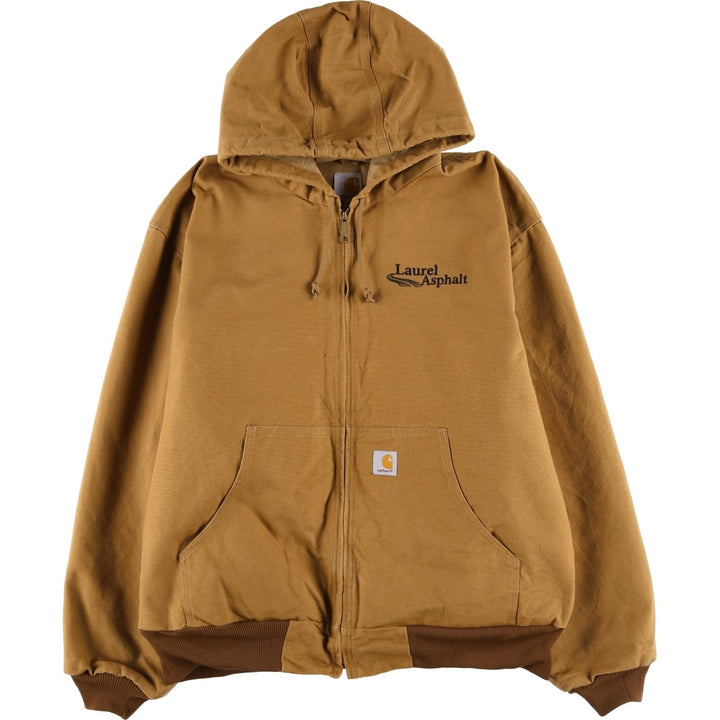 Carhartt Active Jacket Duck Full Zip Parka Made in USA Men's XXL cotton ocher yellow type Vintage Second Hand