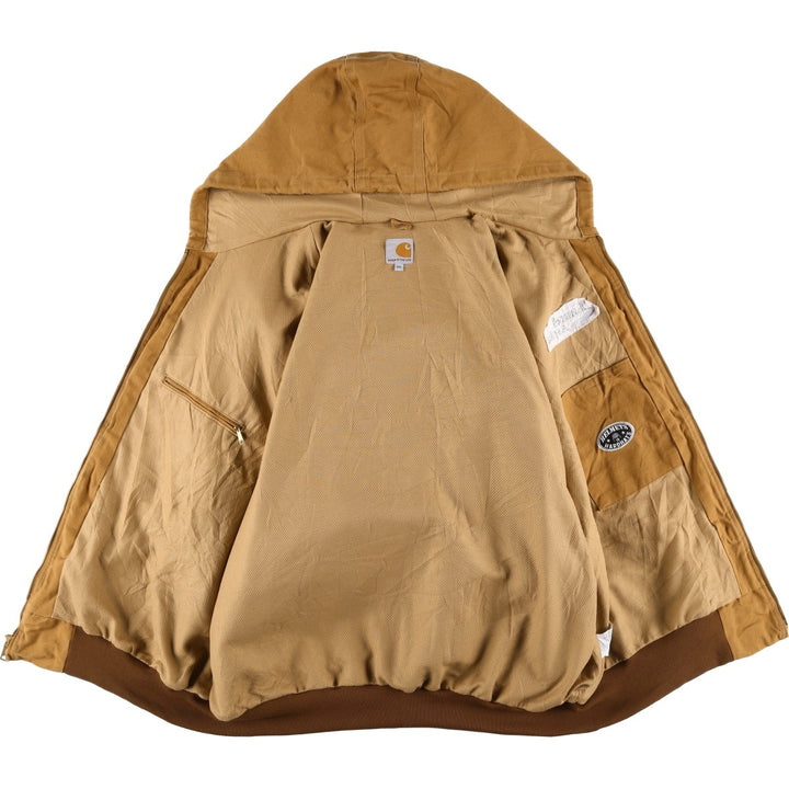 Carhartt Active Jacket Duck Full Zip Parka Made in USA Men's XXL cotton ocher yellow type Vintage Second Hand