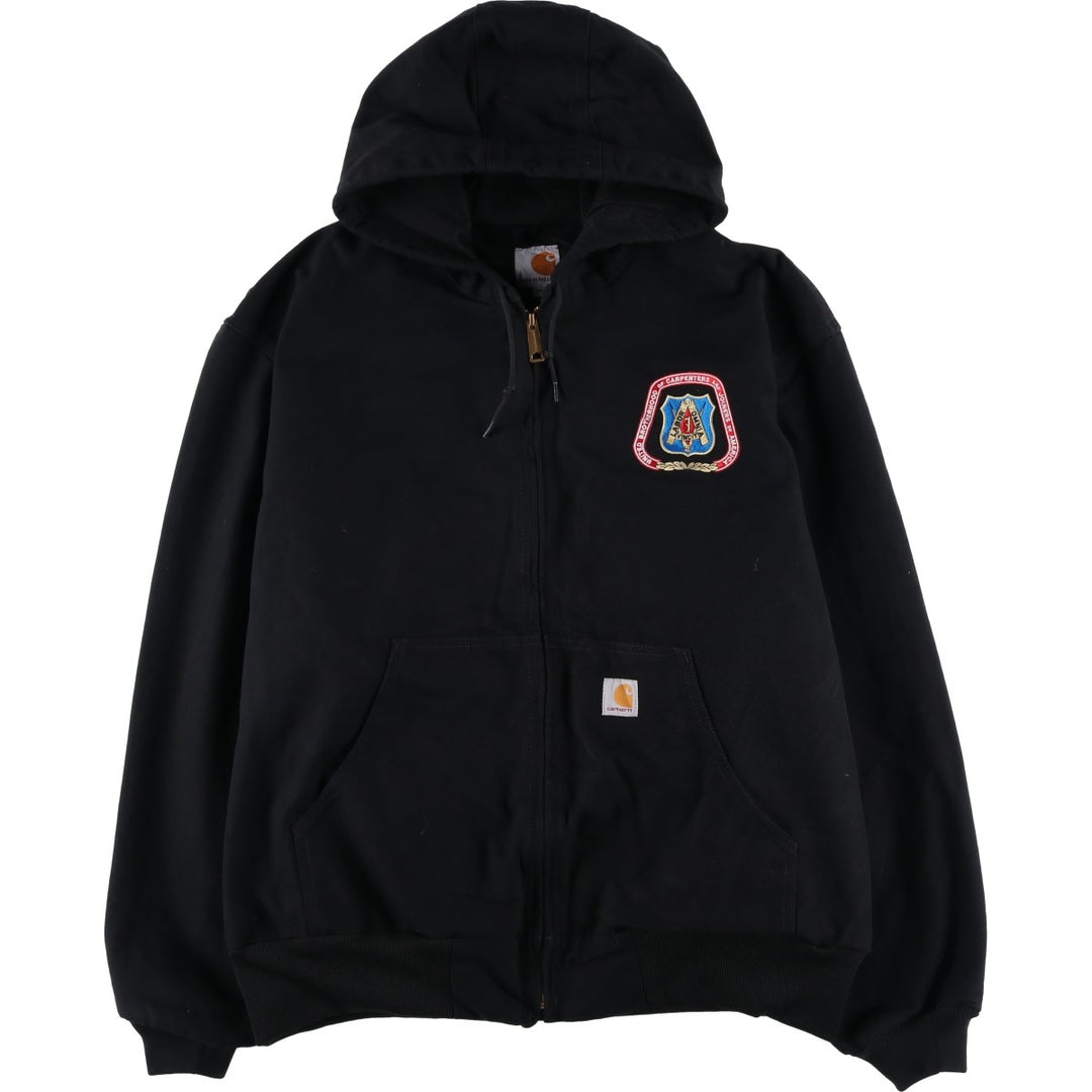 Carhartt Active Jacket Duck Full Zip Parka Made in USA Men's XXL cotton black type Vintage Second Hand