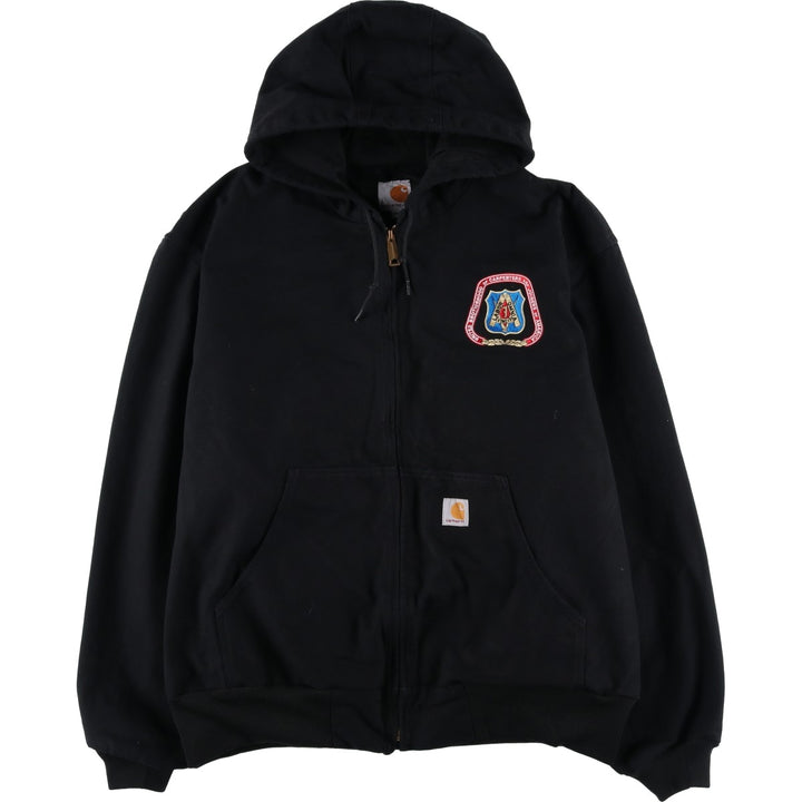 Carhartt Active Jacket Duck Full Zip Parka Made in USA Men's XXL cotton black type Vintage Second Hand