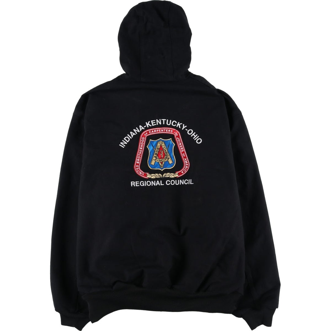 Carhartt Active Jacket Duck Full Zip Parka Made in USA Men's XXL cotton black type Vintage Second Hand