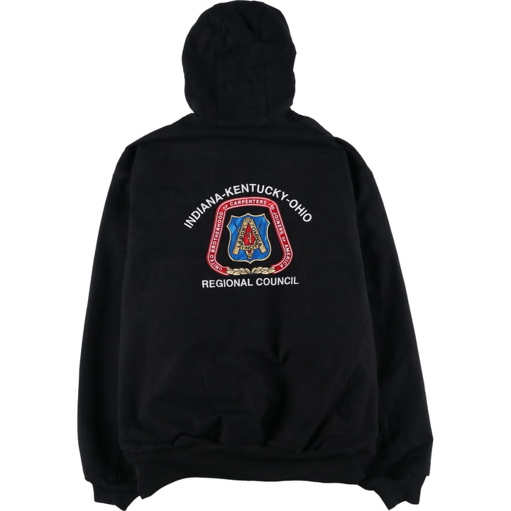 Carhartt Active Jacket Duck Full Zip Parka Made in USA Men's XXL cotton black type Vintage Second Hand