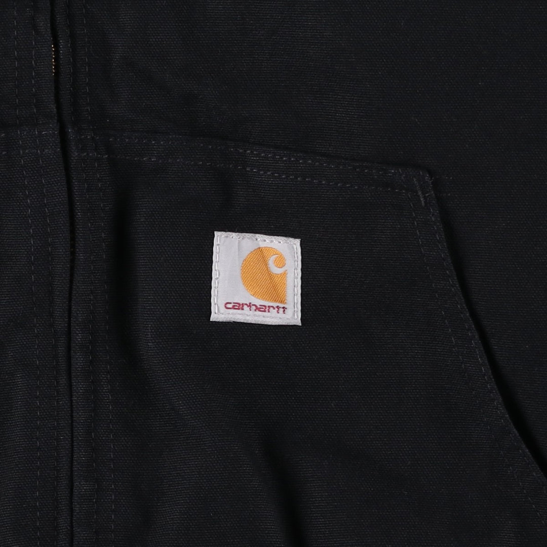 Carhartt Active Jacket Duck Full Zip Parka Made in USA Men's XXL cotton black type Vintage Second Hand
