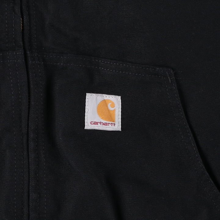 Carhartt Active Jacket Duck Full Zip Parka Made in USA Men's XXL cotton black type Vintage Second Hand