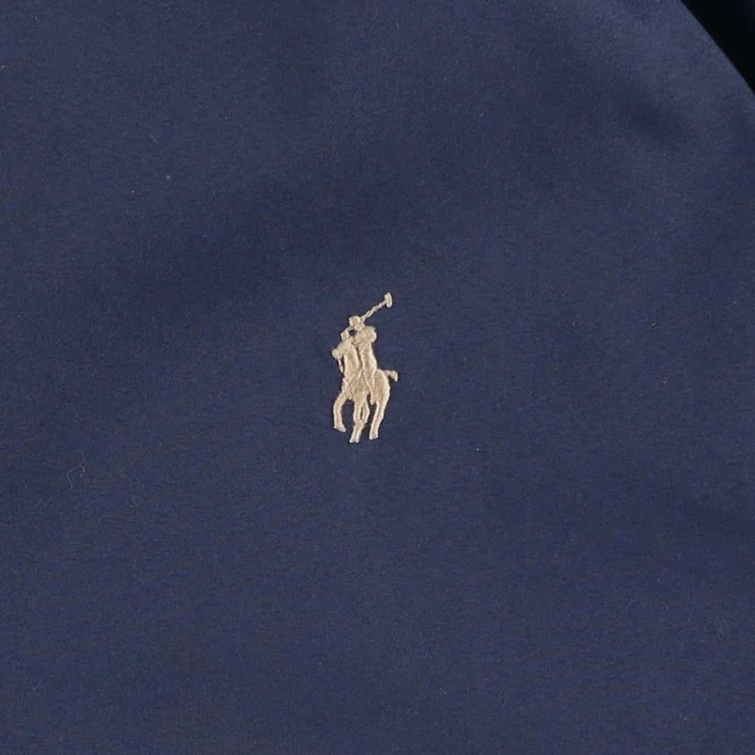 Ralph Lauren POLO RALPH LAUREN Swing Top Sports Jacket Men's L size polyester navy blue type Vintage Second Hand