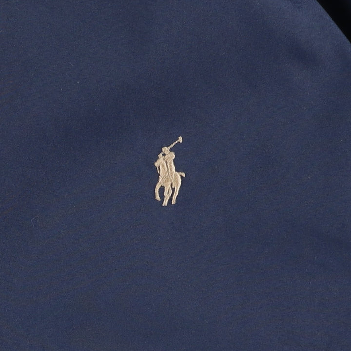 Ralph Lauren POLO RALPH LAUREN Swing Top Sports Jacket Men's L size polyester navy blue type Vintage Second Hand