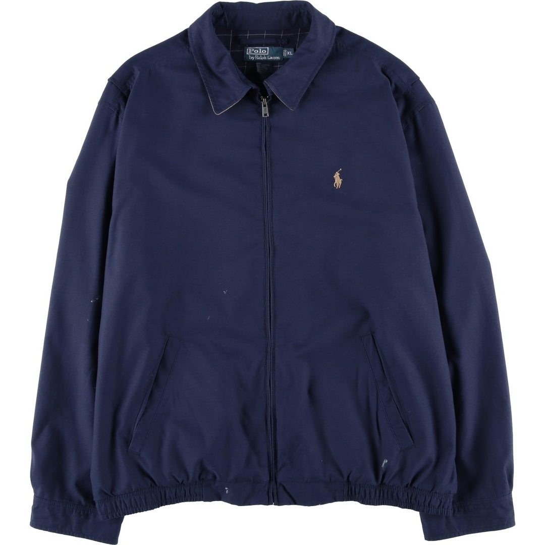 Ralph Lauren POLO by Ralph Lauren Swing Top Sports Jacket Men's XL polyester navy blue type Vintage Second Hand