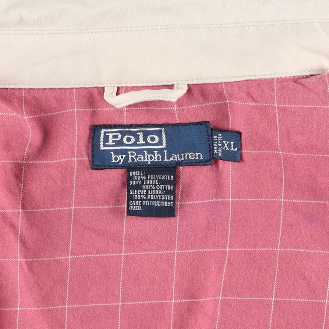 Ralph Lauren POLO by Ralph Lauren Swing Top Sports Jacket Men's XL polyester pale white type Vintage Second Hand