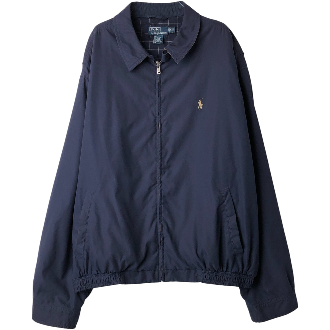 Ralph Lauren POLO by Ralph Lauren Swing Top Sports Jacket Men's XXL polyester navy blue type Vintage Second Hand