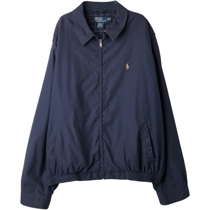 Ralph Lauren POLO by Ralph Lauren Swing Top Sports Jacket Men's XXL polyester navy blue type Vintage Second Hand