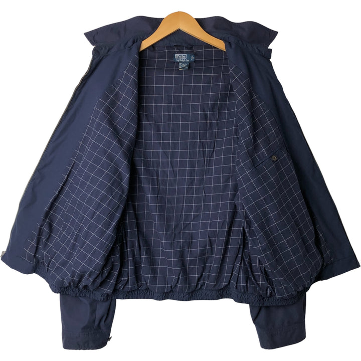 Ralph Lauren POLO by Ralph Lauren Swing Top Sports Jacket Men's XXL polyester navy blue type Vintage Second Hand
