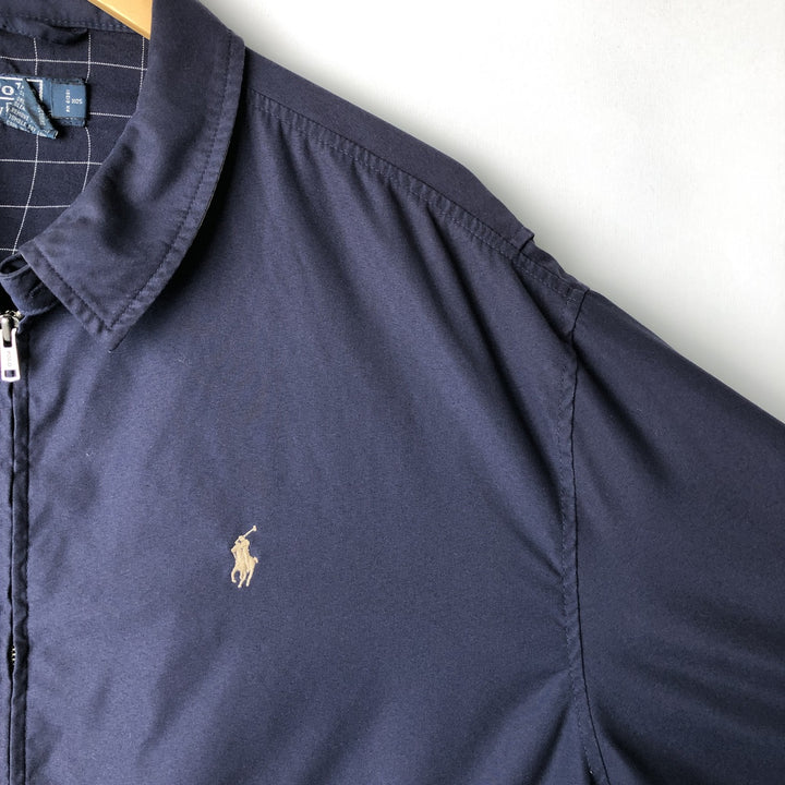 Ralph Lauren POLO by Ralph Lauren Swing Top Sports Jacket Men's XXL polyester navy blue type Vintage Second Hand