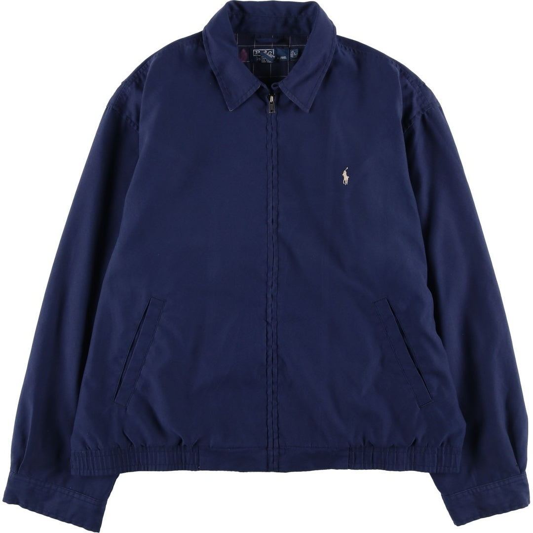Ralph Lauren POLO by Ralph Lauren Swing Top Sports Jacket Men's L size polyester navy blue type Vintage Second Hand