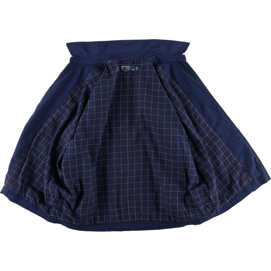 Ralph Lauren POLO by Ralph Lauren Swing Top Sports Jacket Men's L size polyester navy blue type Vintage Second Hand