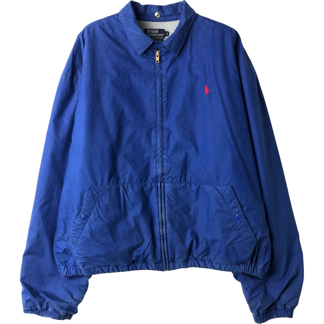 90'S Polo by Ralph Lauren swing top sports jacket, made in the USA, men's size L, vintage unclear blue type Vintage Second Hand