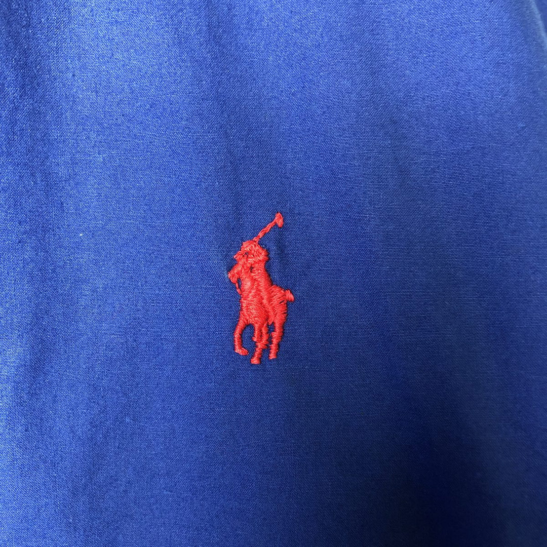 90'S Polo by Ralph Lauren swing top sports jacket, made in the USA, men's size L, vintage unclear blue type Vintage Second Hand