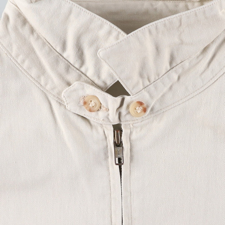 90'S Ralph Lauren POLO by Ralph Lauren Swing Top Sports Jacket Made in USA Men's L size cotton unbleached Vintage Second Hand