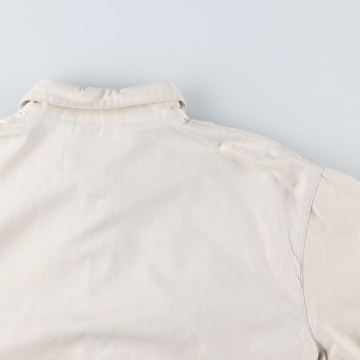 90'S Ralph Lauren POLO by Ralph Lauren Swing Top Sports Jacket Made in USA Men's L size cotton unbleached Vintage Second Hand