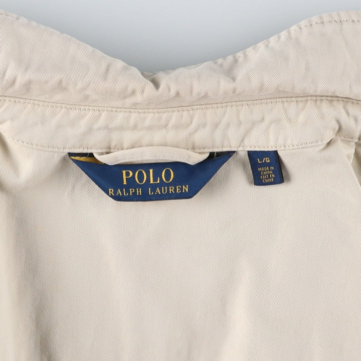 Ralph Lauren POLO RALPH LAUREN Swing Top Sports Jacket Men's L size cotton unbleached Vintage Second Hand