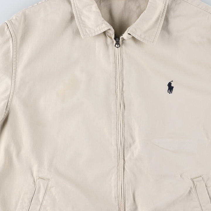 Ralph Lauren POLO RALPH LAUREN Swing Top Sports Jacket Men's L size cotton unbleached Vintage Second Hand