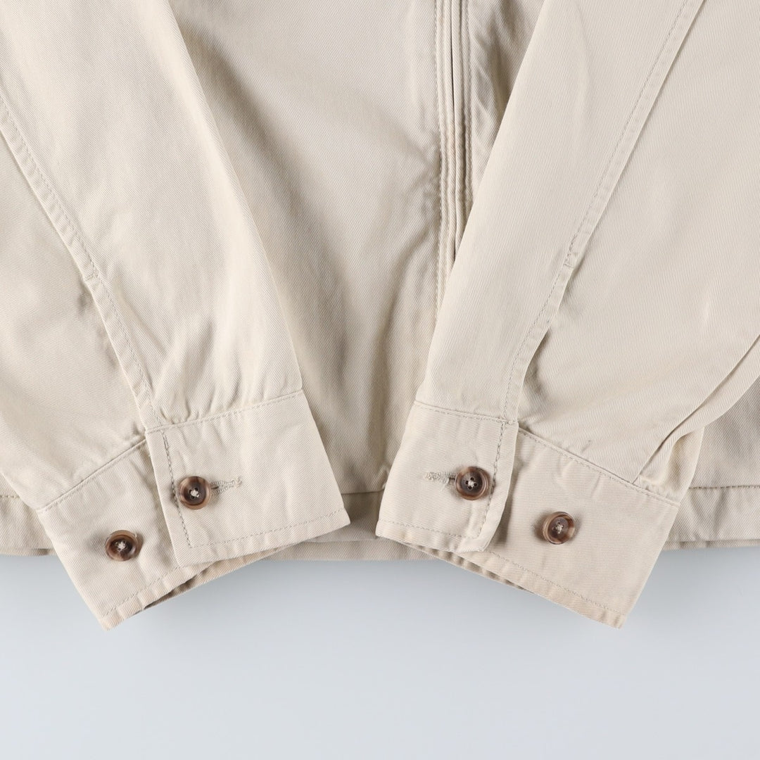 Ralph Lauren POLO RALPH LAUREN Swing Top Sports Jacket Men's L size cotton unbleached Vintage Second Hand