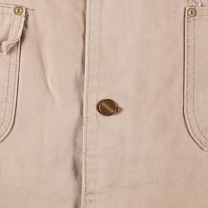 Carhartt Michigan Chore Coat Duck Coverall Men's XL Size unclear Beige type Vintage Second Hand