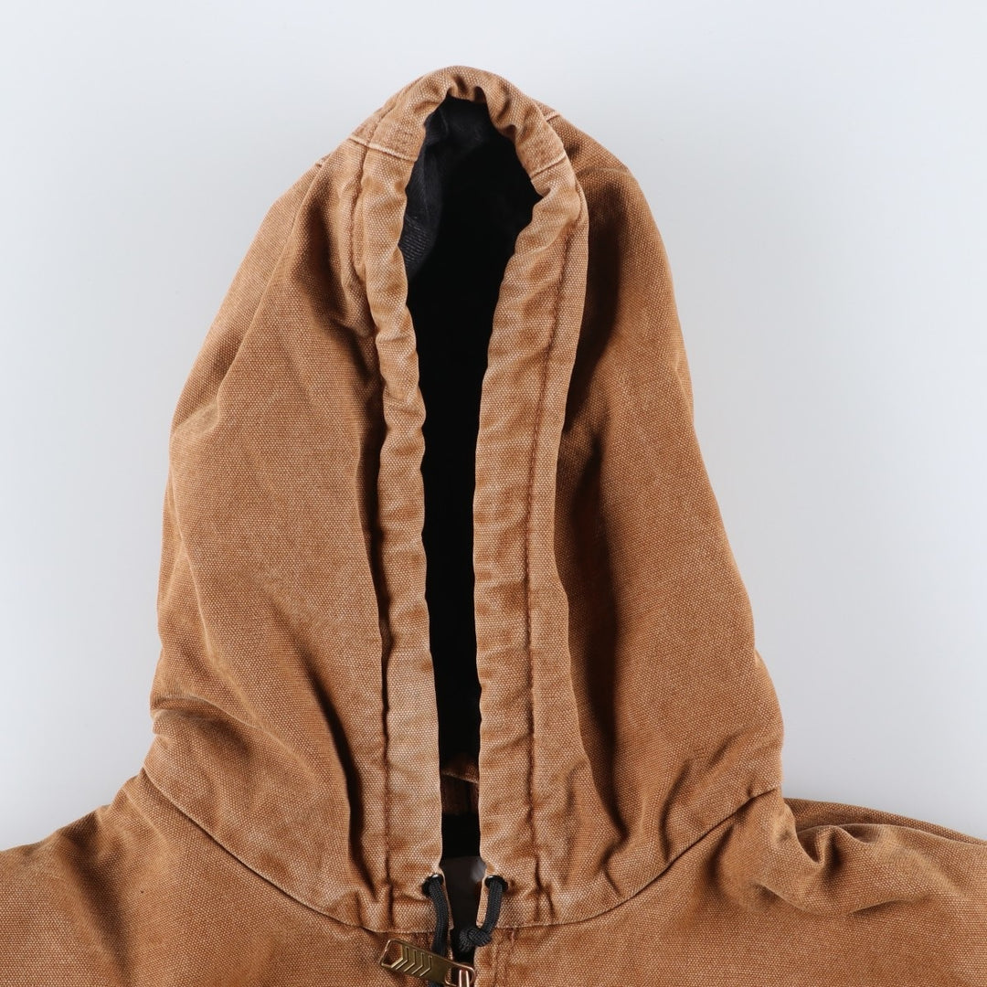 Carhartt Active Jacket, Padded Duck Full-Zip Hoodie, Men's XL cotton beige type brown Vintage Second Hand