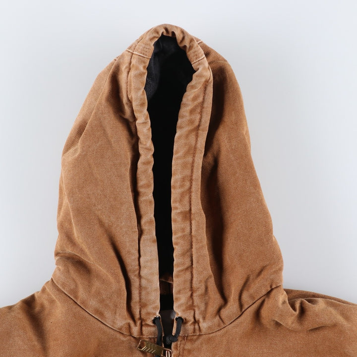 Carhartt Active Jacket, Padded Duck Full-Zip Hoodie, Men's XL cotton beige type brown Vintage Second Hand