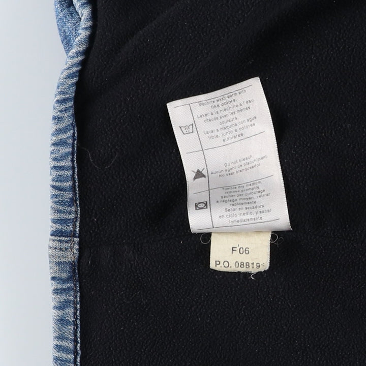 2000'S Carhartt denim shirt jacket, men's size XL cotton blue type Vintage Second Hand