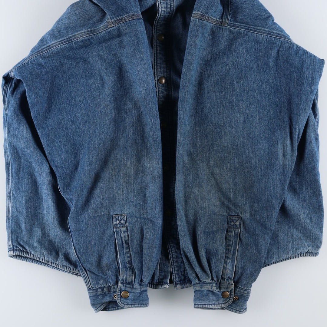 2000'S Carhartt denim shirt jacket, men's size XL cotton blue type Vintage Second Hand