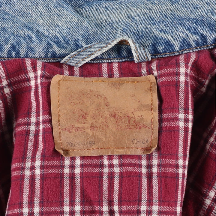 Levi's denim jacket, denim jacket, men's size XL unclear blue type Vintage Second Hand