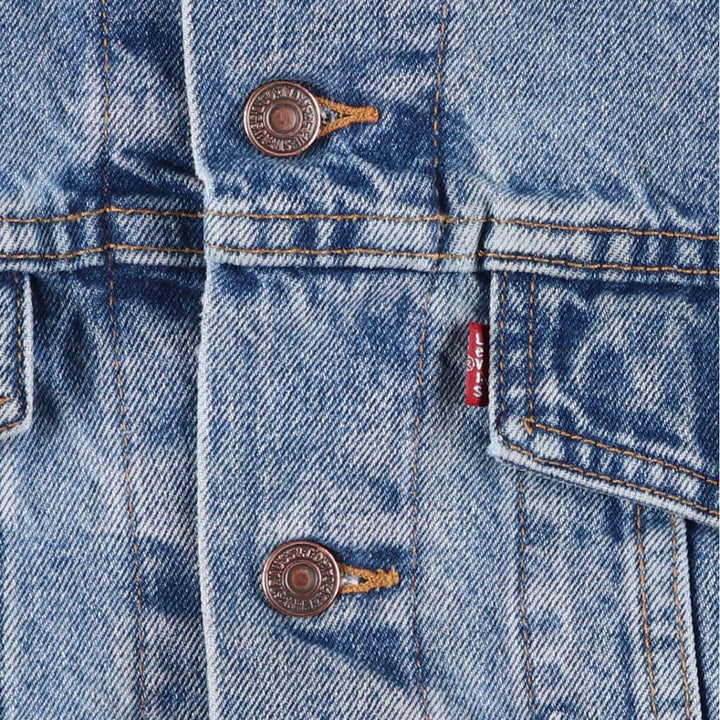 Levi's denim jacket, denim jacket, men's size XL unclear blue type Vintage Second Hand
