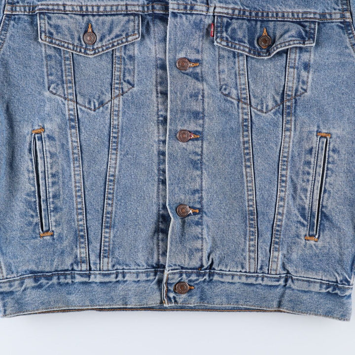 Levi's denim jacket, denim jacket, men's size XL unclear blue type Vintage Second Hand