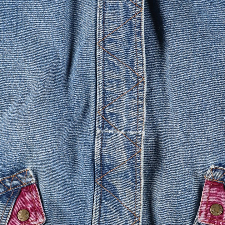 Current Seen Reversible Stand Collar Denim Jacket, Men's Size L cotton blue type Vintage Second Hand