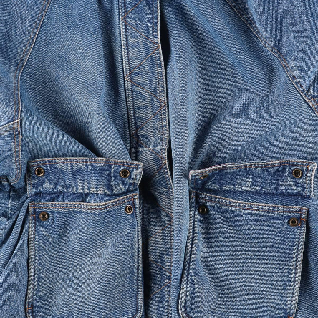 Current Seen Reversible Stand Collar Denim Jacket, Men's Size L cotton blue type Vintage Second Hand