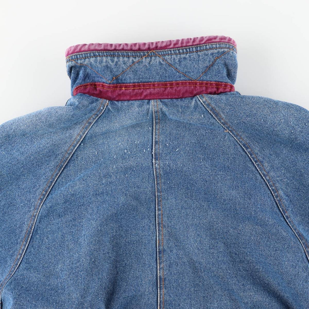 Current Seen Reversible Stand Collar Denim Jacket, Men's Size L cotton blue type Vintage Second Hand