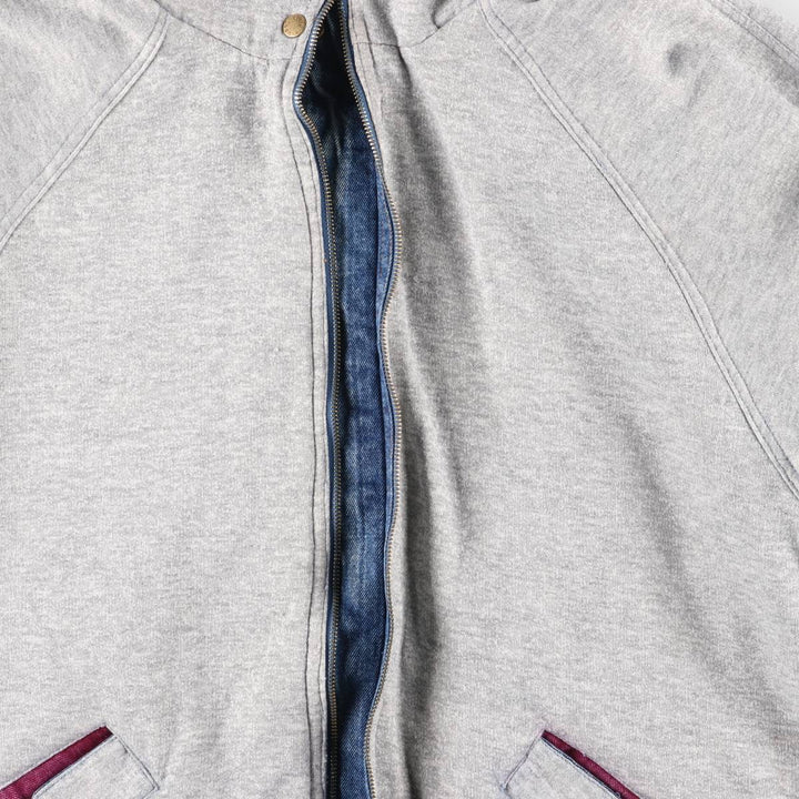 Current Seen Reversible Stand Collar Denim Jacket, Men's Size L cotton blue type Vintage Second Hand