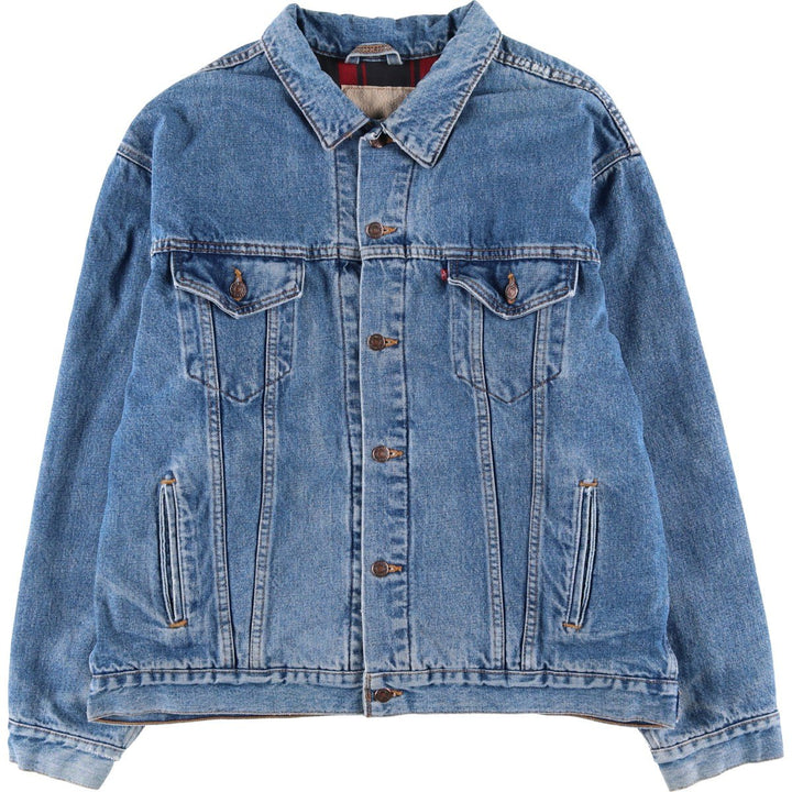 90'S Vintage Levi's Denim Jacket, Made in USA, Men's Size XL unclear blue type Vintage Second Hand