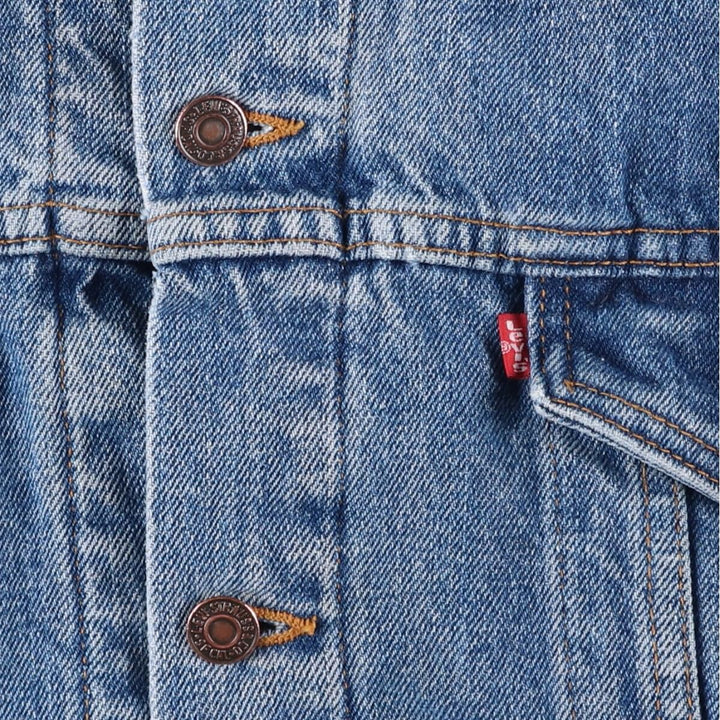 90'S Vintage Levi's Denim Jacket, Made in USA, Men's Size XL unclear blue type Vintage Second Hand