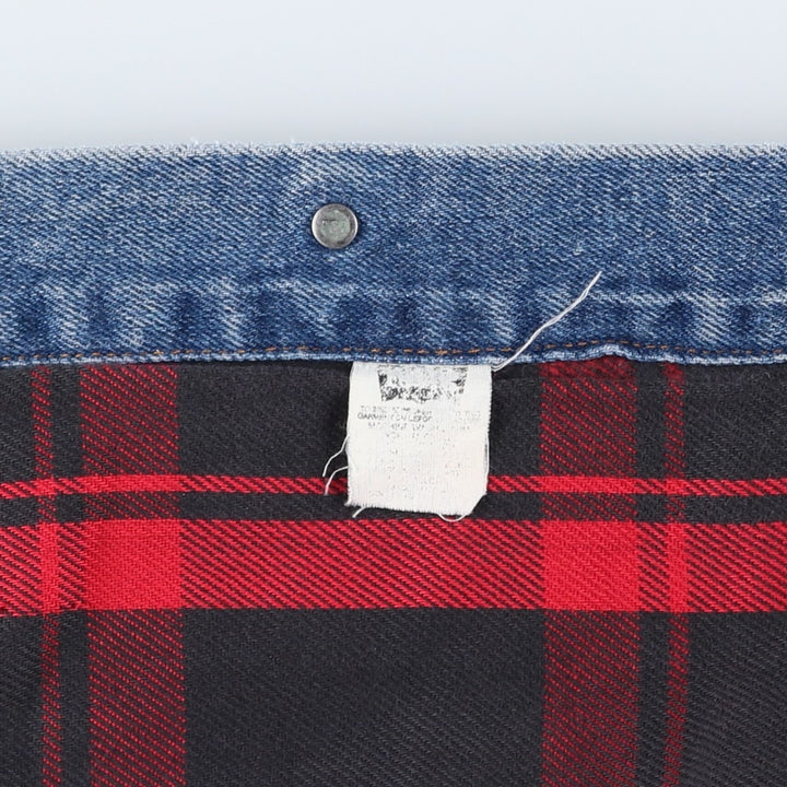 90'S Vintage Levi's Denim Jacket, Made in USA, Men's Size XL unclear blue type Vintage Second Hand