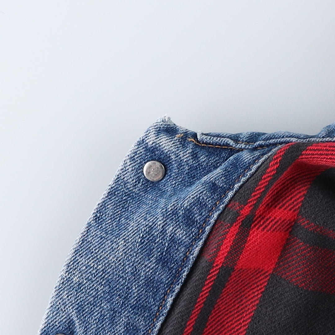 90'S Vintage Levi's Denim Jacket, Made in USA, Men's Size XL unclear blue type Vintage Second Hand