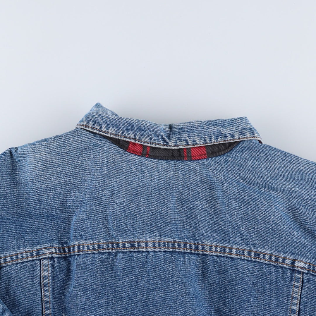 90'S Vintage Levi's Denim Jacket, Made in USA, Men's Size XL unclear blue type Vintage Second Hand