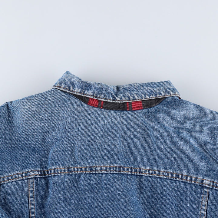 90'S Vintage Levi's Denim Jacket, Made in USA, Men's Size XL unclear blue type Vintage Second Hand